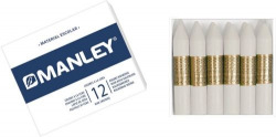 BOX OF 12 MANLEY CRAYONS UNICOLOR N.1 WHITE