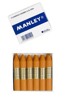 BOX OF 12 MANLEY CRAYONS UNICOLOR N.75 GOLD