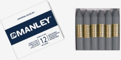 C/12 CRAYON DE CIRE MANLEY UNICOLOR Nº75 ARGENT