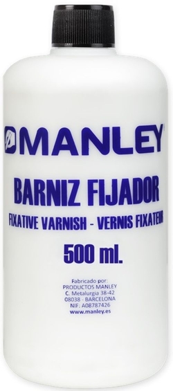 BARNIZ FIXATIVO BRILLANTE MANLEY 500ML