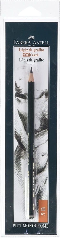 Blister lapiz grafito serie 9000 5b faber-castel