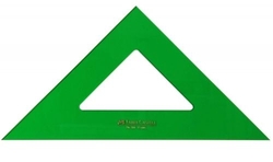 ESCUADRA SERIE TECNICA 25CM METACRILATO VERT SANS GRADUAR