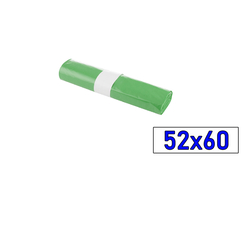 PACK/25 TRASH BAGS 52X60 GREEN 80 GAUGE