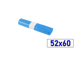 PACK/25 TRASH BAGS 52X60 BLUE 80 GAUGE