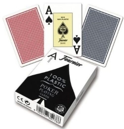 55 NAIPES PLASTIC POKER Nº2800 EST. CARTON 2 INDICES JUMBO