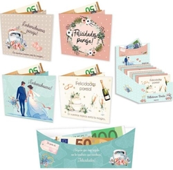 EXP 48 WEDDING WALLET WITH SILVER CLOSURE ASSORTED MODELS