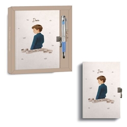 DIARIO COMUNION ENFANT + BOLÍGRAFO MULTIFUNCION