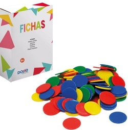C/104 FICHAS REDONDAS 4 CORES