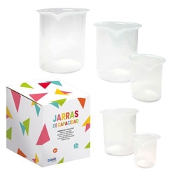 C/5 JARRAS GRADUADAS PLASTIC VARIAS CAPACIDADES