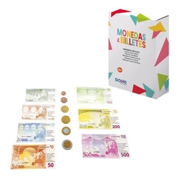 C/175 MONEDAS E BILLETES EUROS PLASTICO