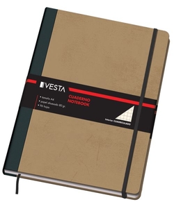 CADERNO CARTONE A4 80G 96H CUAD.5X5 FECHO COM BORRACHA