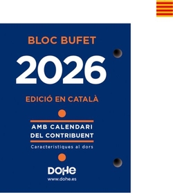 (CAT) BLOC BUFETE AÑO 2027 640 PÀGINES CATALAN 8,5X11CM