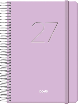 ANNUAL AGENDA 2027 GLOSS DAY PAGE 12.5X18CM PURPLE