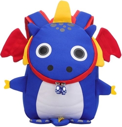 MOCHILA INFANTIL POLIESTER DRAGON AZUL 220X270X110MM