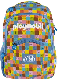 MOTXILA 3 COMPARTIMENTOS PLAYMOBIL UNITED 315X400X110MM