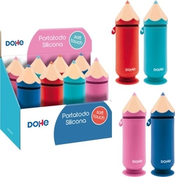 EXP 8 ESTOJOS SILICONE LAPIS CORES SORTIDOS