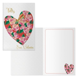 PACK 6 CARTES FELICITACION MODELO VALENTIN-CUORE