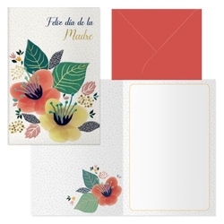PACK 6 CARTES FELICITACION MODELO SWEET 11,5X17CM