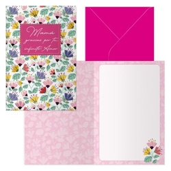 Pack 6 tarjetas felicitaciones modelo dia madre especial 11,5x17cm