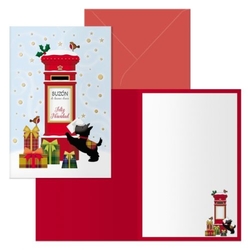 CHRISTMAS GREETING CARD MAILBOX MODEL