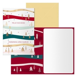 PACK/6 CHRISTMAS GREETING CARDS GROBE MODEL