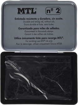 TAMPON METALICO Nº2 PRETO ALMOHADILLA 109X70MN MTL