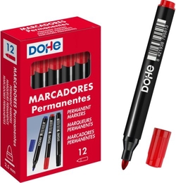 C/12 RETOLADORS DOHE VERMELL PERMANENTE 2.0MM