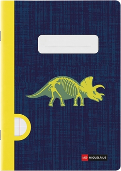 A5 STAPLE NOTEBOOK 48H HOR 90G FOSSIL RAPTOR 148X210MM