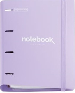 CARPEBLOC A4 4 ANNEAUX 35MM POLYFOAM COULEUR LAVANDA EMOTIONS