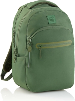 MOCHILA TRIPLE OSLO RECICL. RAW VERDE 445X300X180MM