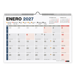 CALENDARIO PARED A4 COMPLETO 2027