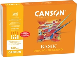 C/250 LAMINAS DEBUXO BASIK A4 130G. LISO