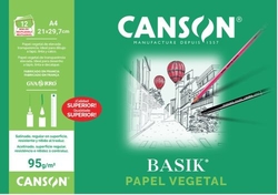 Bolsa minipack 12 hojas papel vegetal a4 95 g