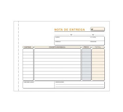 PAQ/5 TALONARIOS DE ENTREGAS 1/4 APAISADO TRIPLICADO AUTOCO