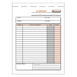 PACK OF 5 DELIVERY NOTE STUBS 1/4 NATURAL TRIPLICATE AUTOCOPY