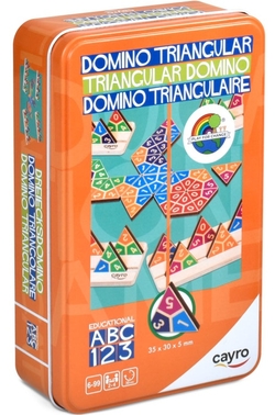 DOMINO TRIANGULAR TRAVEL METAL BOX