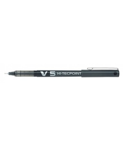 BLISTER ROTULADOR PILOT V5 NEGRO TINTA LIQUIDA