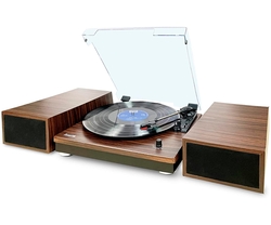 Lauson Cl617 Nogal Tocadiscos Con Altavoces Externos
