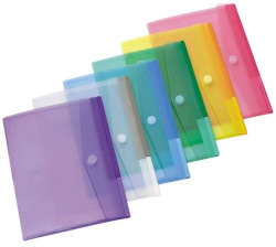 EXP 100 CAPAS ENVELOPE Fº FECHO VELCRO PP CORES SORTIDOS