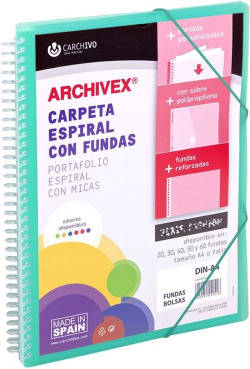 VIEW BINDER 40 POCKETS A4 ARCHIVEX STAR GREEN
