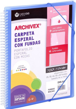 VIEW BINDER 60 POCKETS A4 ARCHIVEX STAR BLUE
