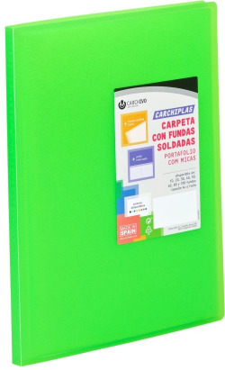 CARTAFOL 30 FUNDAS A4 TAPA FLEXIBLE LIMA CARCHIPLAS
