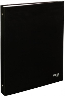 CAPA ARGOLAS 40MM A4 CARTÃO FORRADO LUZ PRETO
