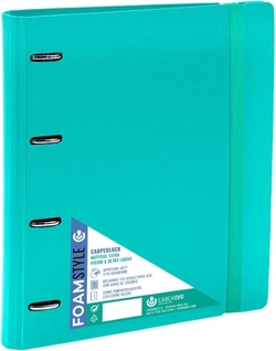 CARPEBLOCK FOAM STYLE VERD A4+ 4 ANELLES 35MM AMB RECAMBI0