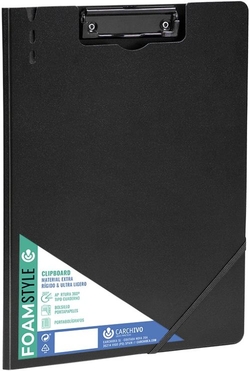 A4 CLIPBOARD HARD FOAM PP BLACK