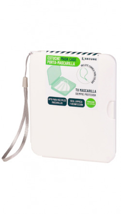 ESTUCHE PORTA MASCARILLAS COLOR BLANCO