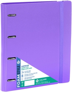 CARPEBLOCK FOAM STYLE ROXA A4+ 4 ARGOLAS 35MM COM RECARGA