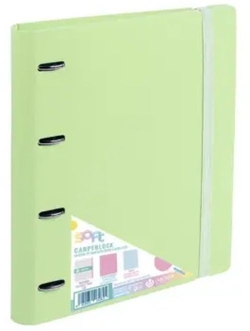 CARPEBLOCK FOAM SOFT GREEN A4 4 RINGS 35MM WITH REPLACEMENT