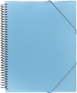 CARPETA FUNDAS A4 40 FUNDAS TAPA PP COLOR BLAU METAL