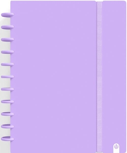 CADERNO INGENIOX A4 80H CUADRICULA MALVA PASTEL